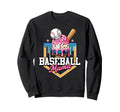 Baseball Mama Ice Cream Drip Home Sweatshirt - Custom Art Print for Adults - T-Shirt, Sweatshirt, Hoodie