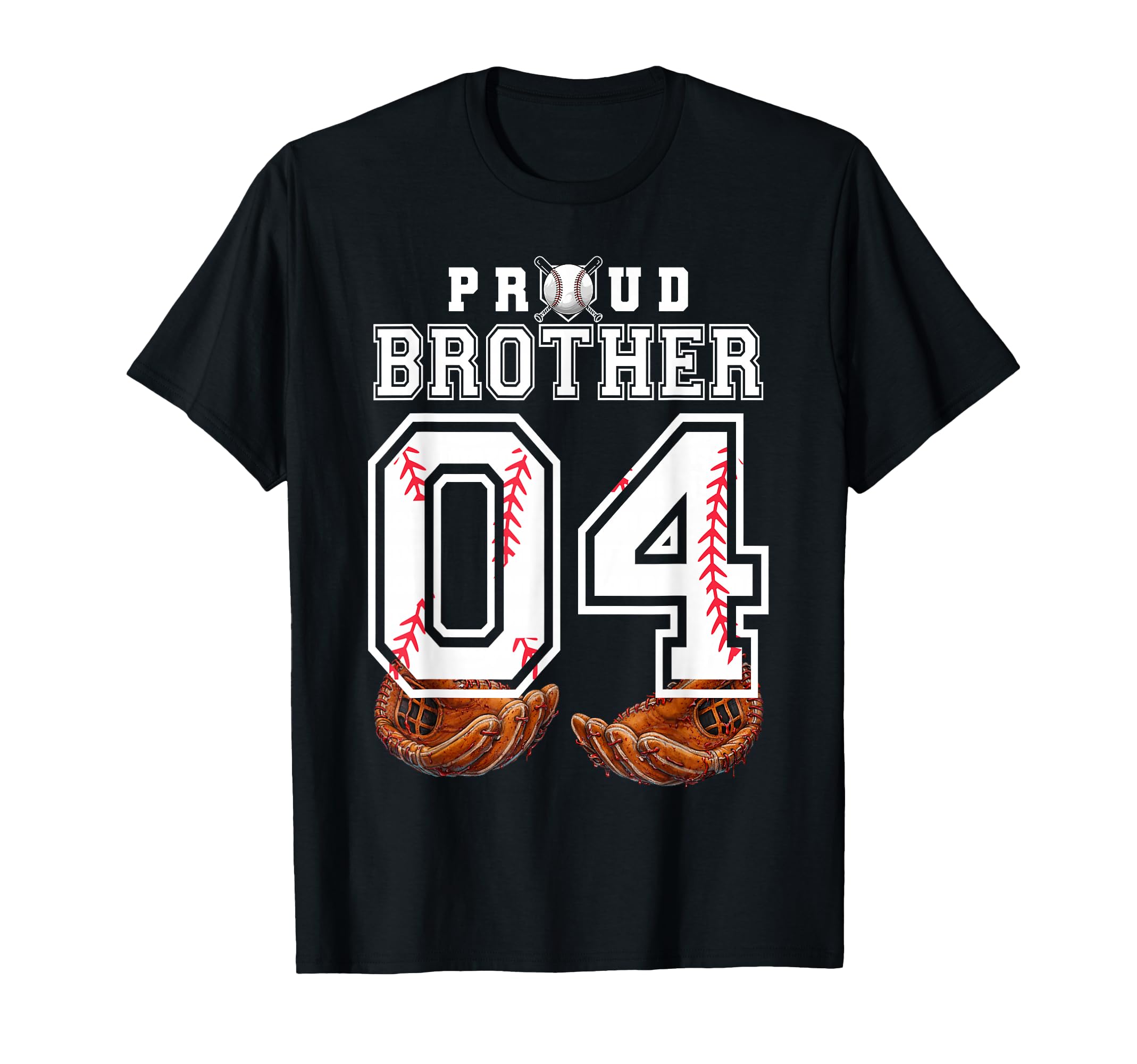Proud Brother Baseball Player Number 4 T-Shirt - Aesthetic Graphic Unisex - T-Shirt, Sweatshirt, Hoodie