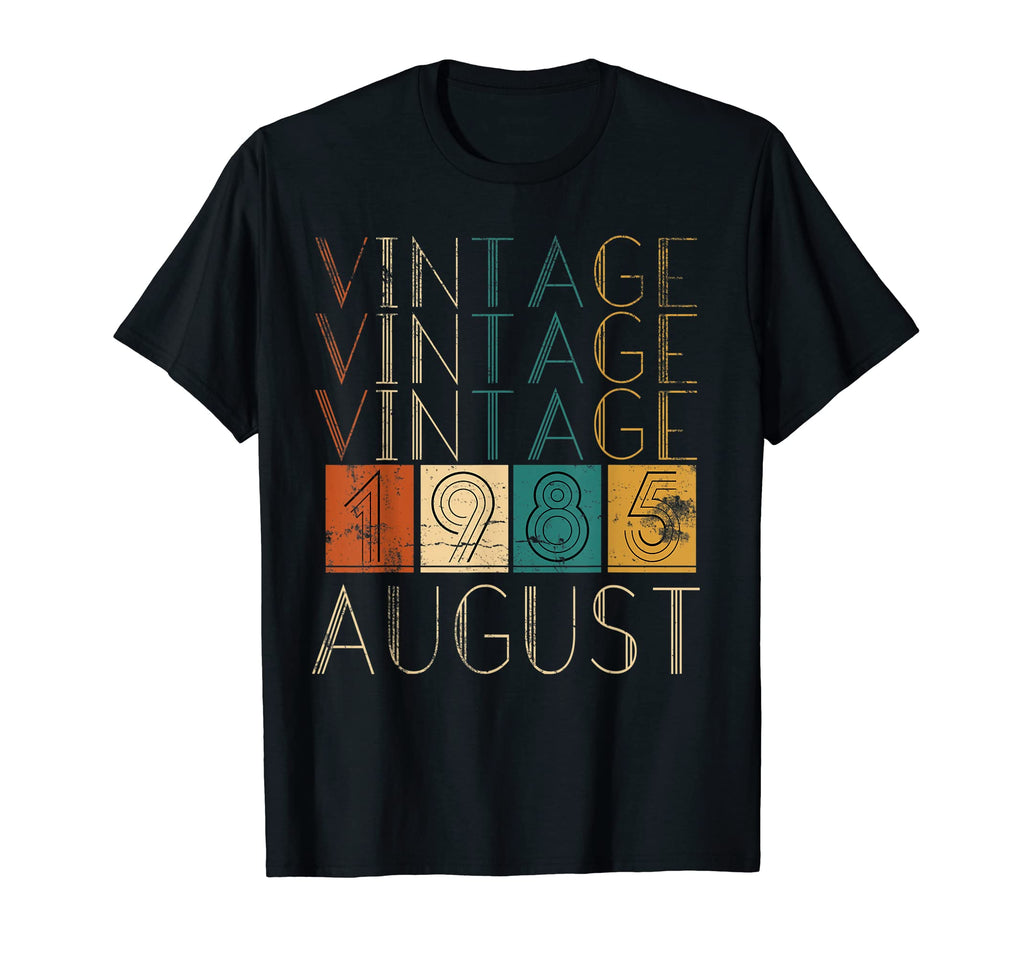 Distressed August 1985 Tshirts T-Shirt - Minimalist Print Men Women - T-Shirt, Sweatshirt, Hoodie