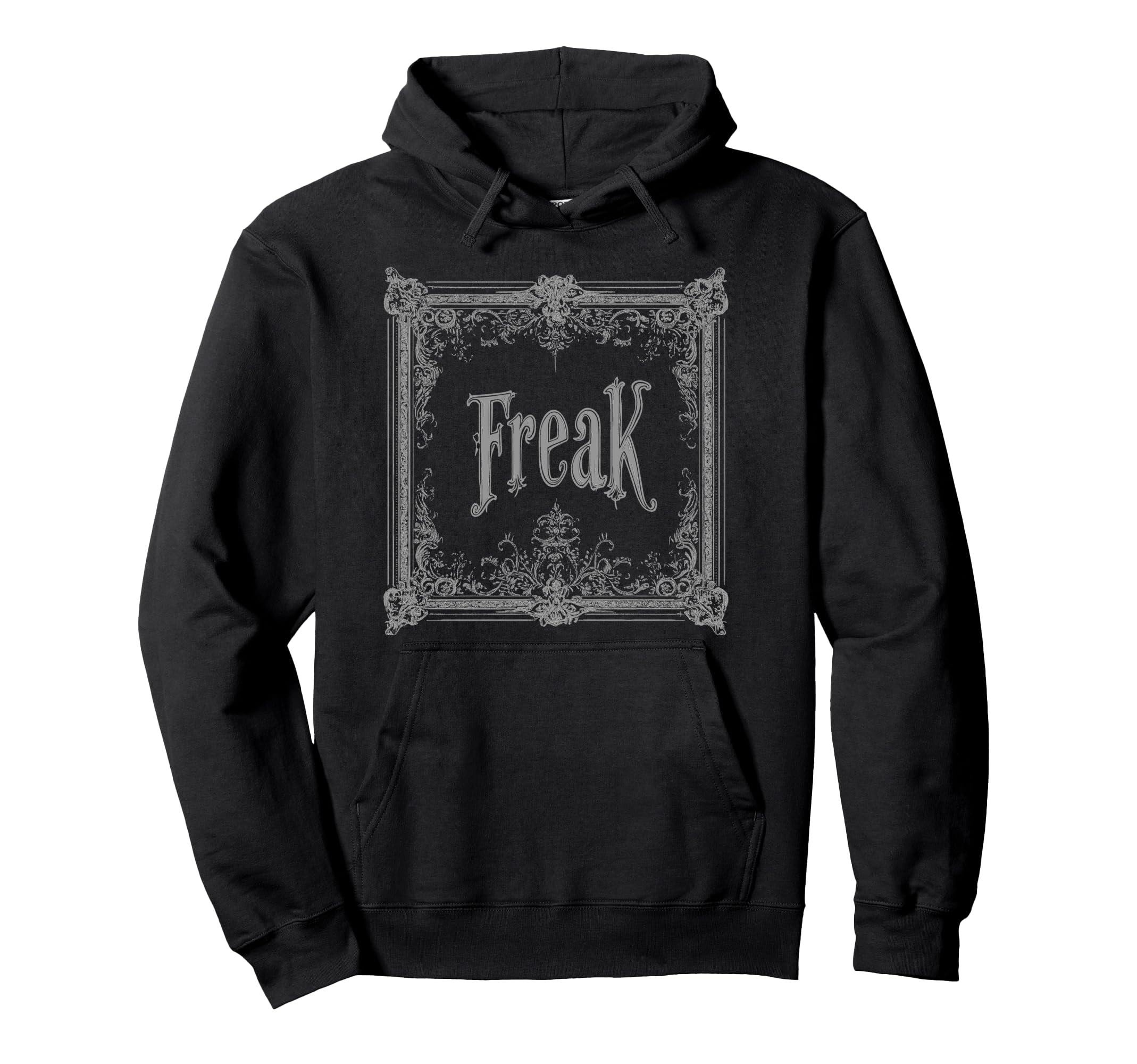 Freak Gothic Alt Grunge Hip Hop Y2K Emo Hoodie - Graphic Print for Adults - T-Shirt, Sweatshirt, Hoodie