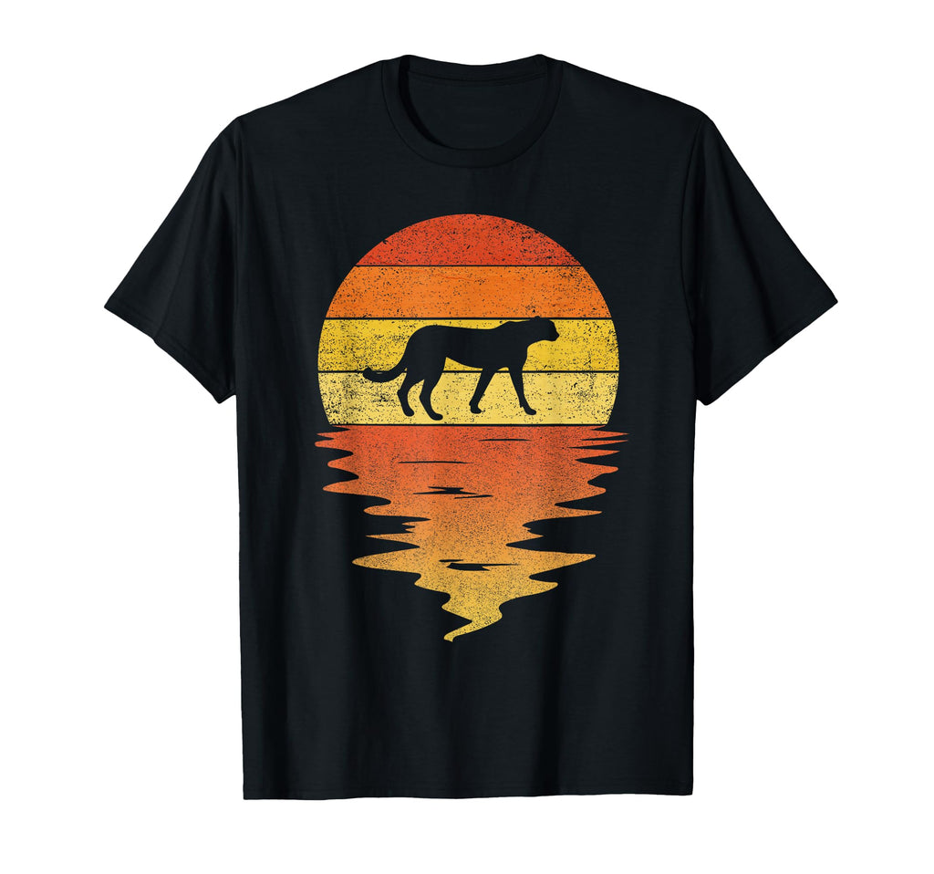 Cheetah 70S Sunset Cheetah T-Shirt - Casual Everyday Wear Men Women - T-Shirt, Sweatshirt, Hoodie