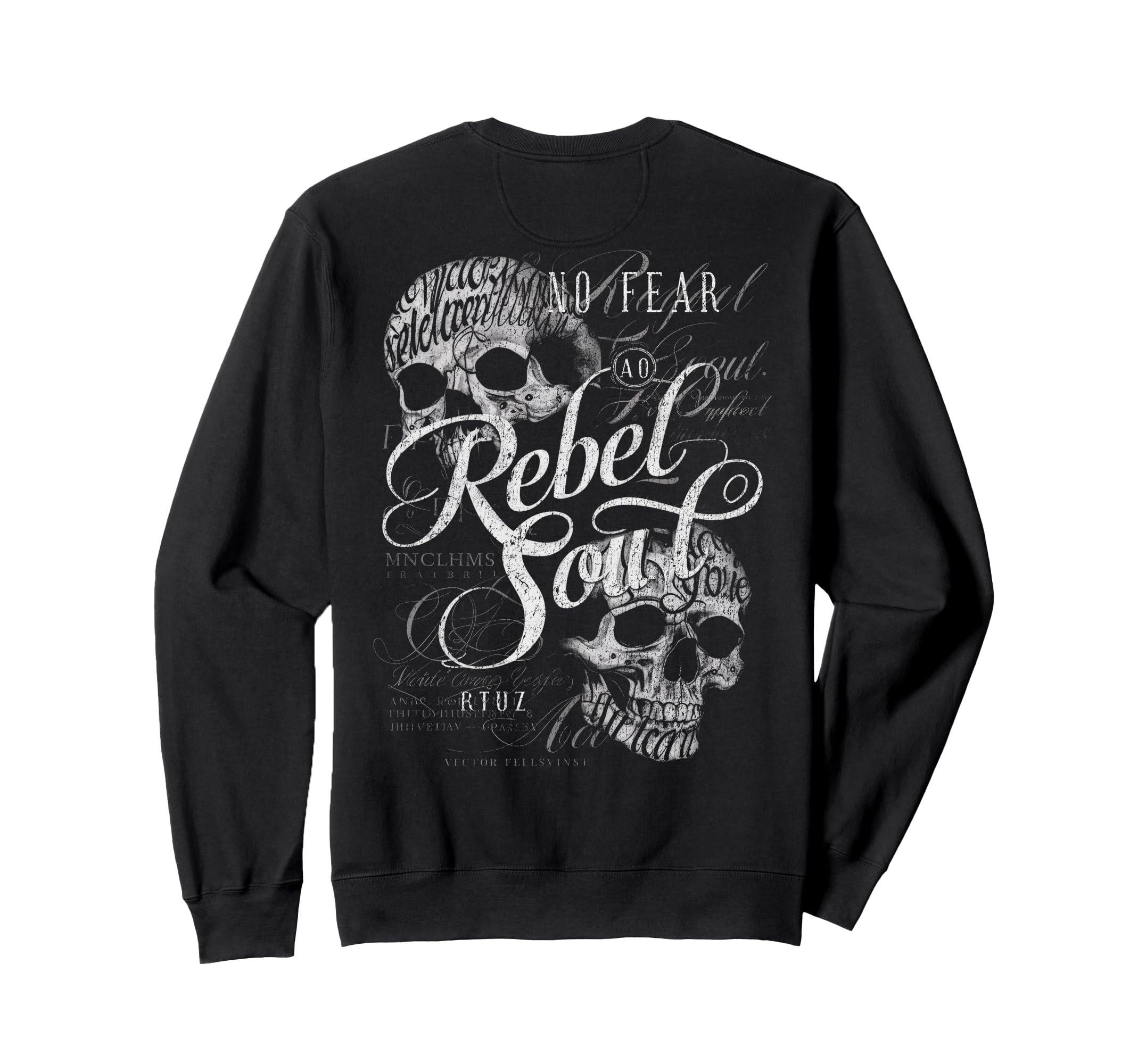 Back Y2K Streetwear Skull Sweatshirt - Unique Graphic for Adults - T-Shirt, Sweatshirt, Hoodie