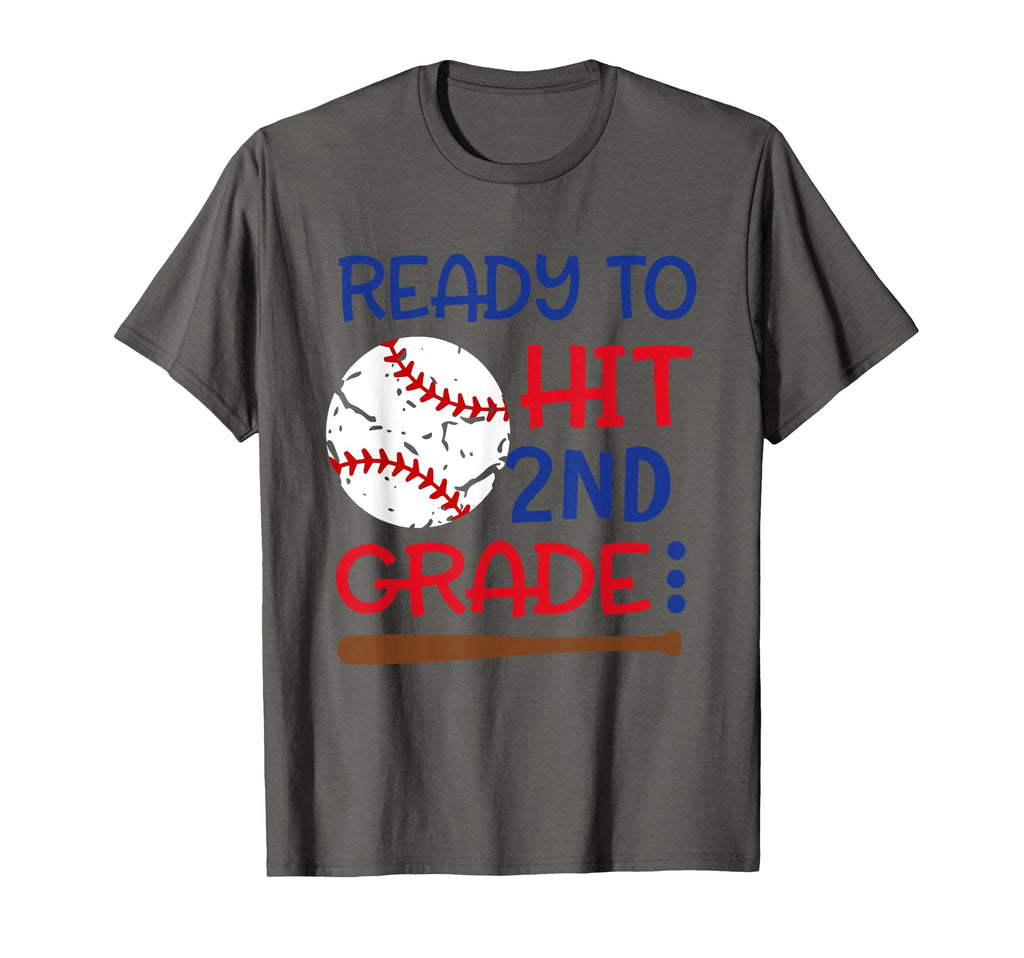 Ready To Hit Second Grade Baseball Back T-Shirt - Custom Art Print Unisex - T-Shirt, Sweatshirt, Hoodie