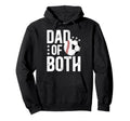 Dad Both Baseball Soccer Dad Ballers Hoodie - Fun Novelty Design for Adults - T-Shirt, Sweatshirt, Hoodie