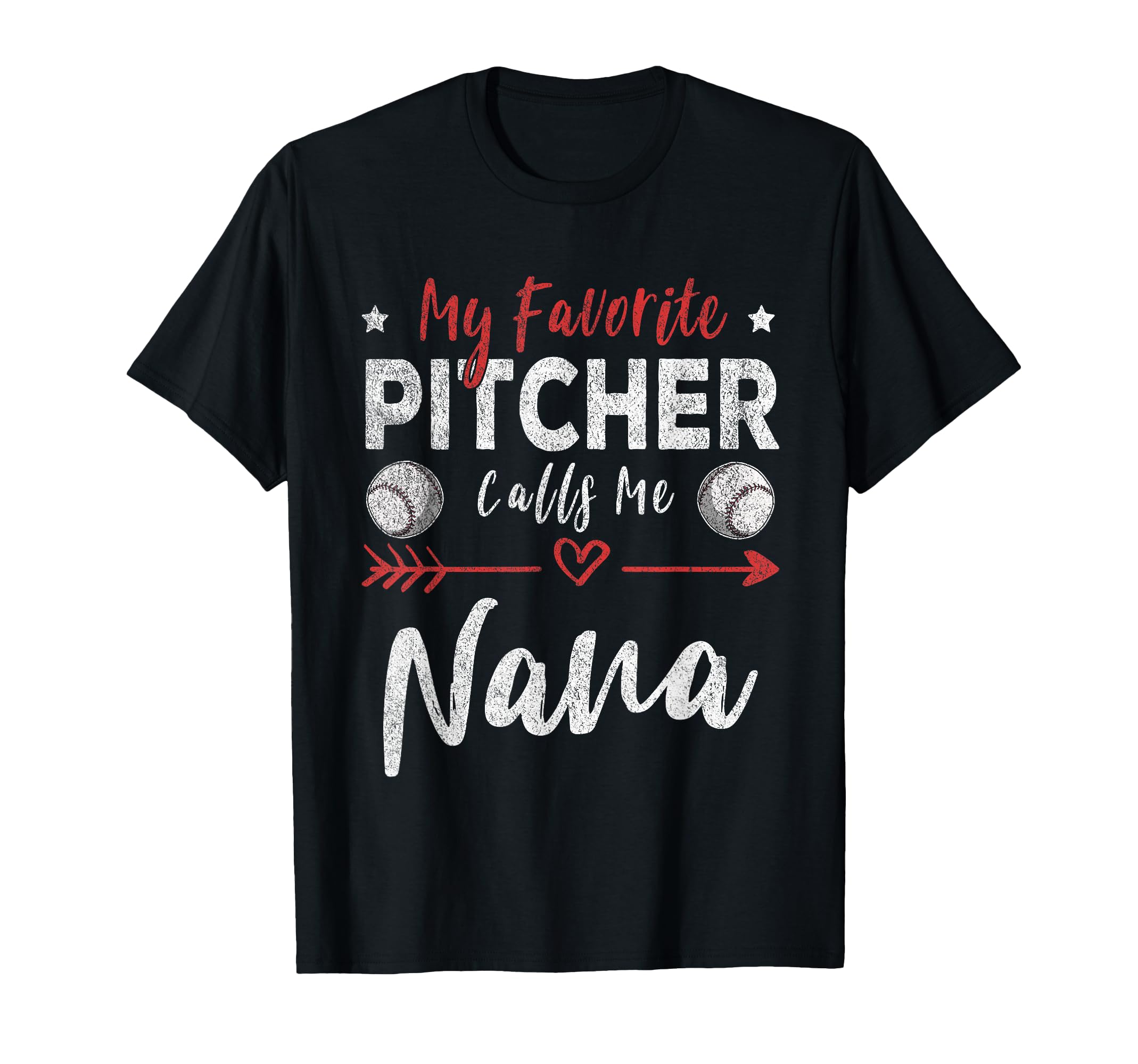 My Favorite Pitcher Calls Me Nana T-Shirt - Aesthetic Graphic Men Women - T-Shirt, Sweatshirt, Hoodie