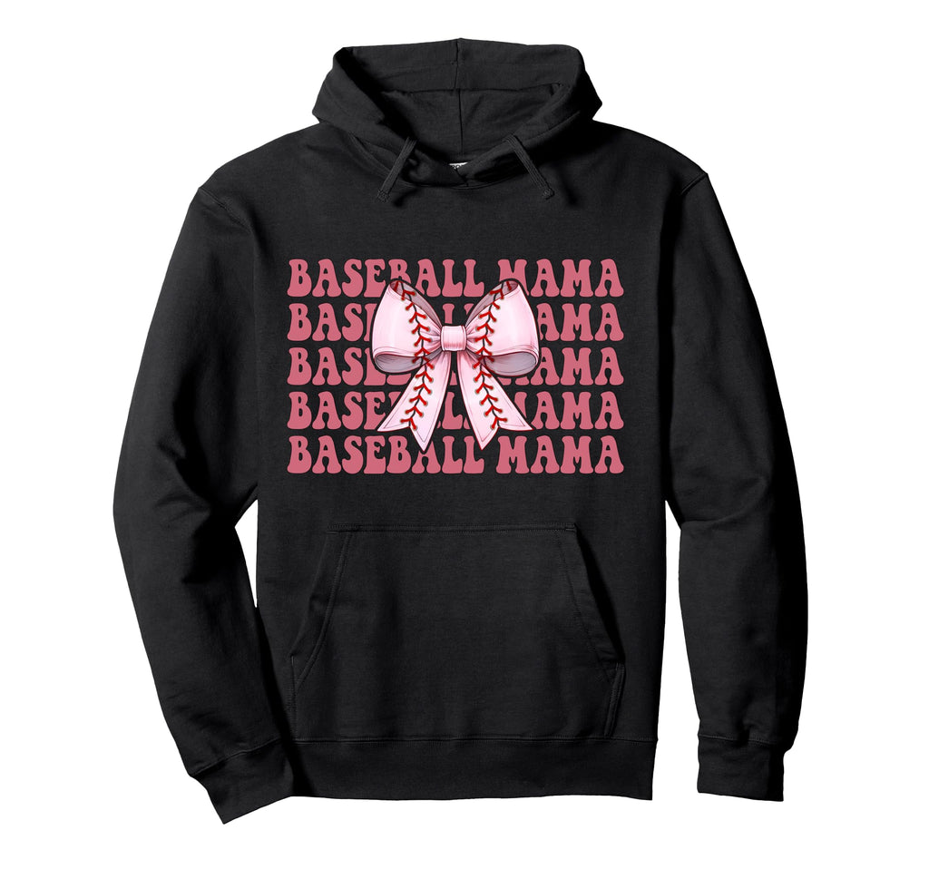 Baseball Mama Baseball Mom Mothers Day Hoodie - Unique Graphic Men Women - T-Shirt, Sweatshirt, Hoodie