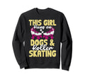 This Runs Dogs And Roller Skating Sweatshirt - Unique Graphic for Adults - T-Shirt, Sweatshirt, Hoodie