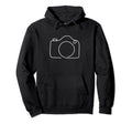 Camera Photography Line Art Photographer Lens Hoodie - Graphic Print Unisex - T-Shirt, Sweatshirt, Hoodie