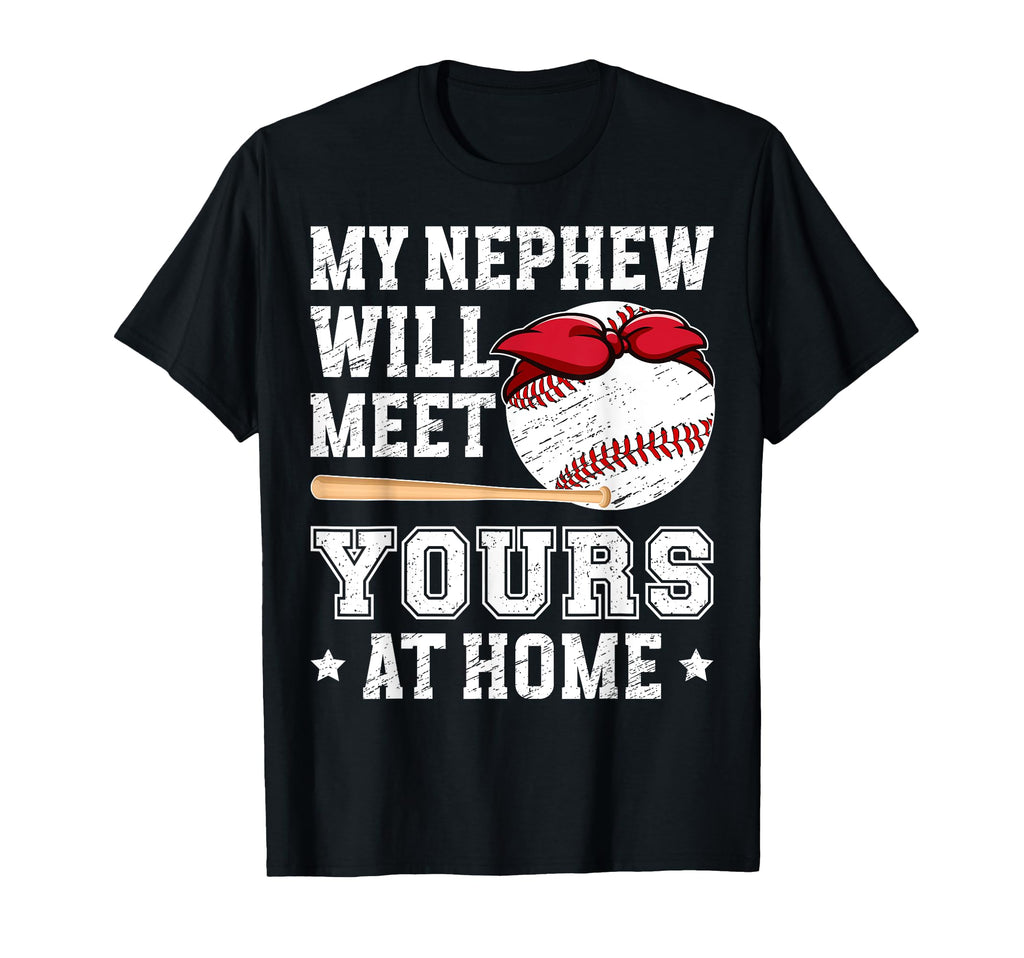 My Nephew Baseball Aunt Baseball T-Shirt - Fun Novelty Design for Adults - T-Shirt, Sweatshirt, Hoodie