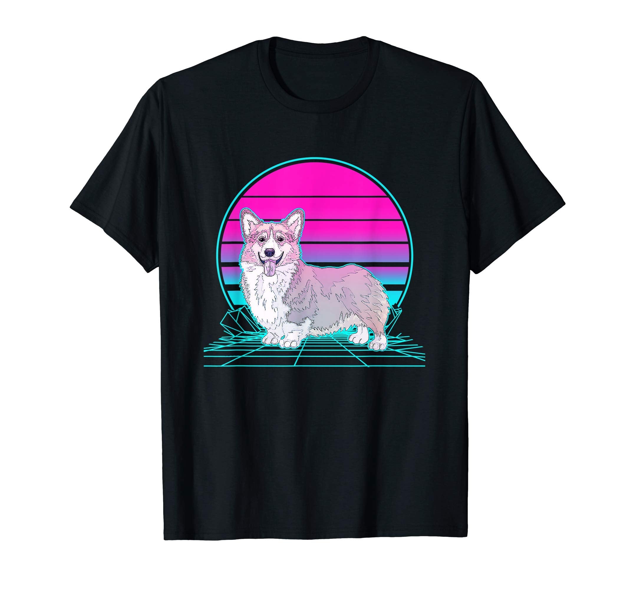 Sunset Corgi T-Shirt - Aesthetic Graphic Men Women - T-Shirt, Sweatshirt, Hoodie