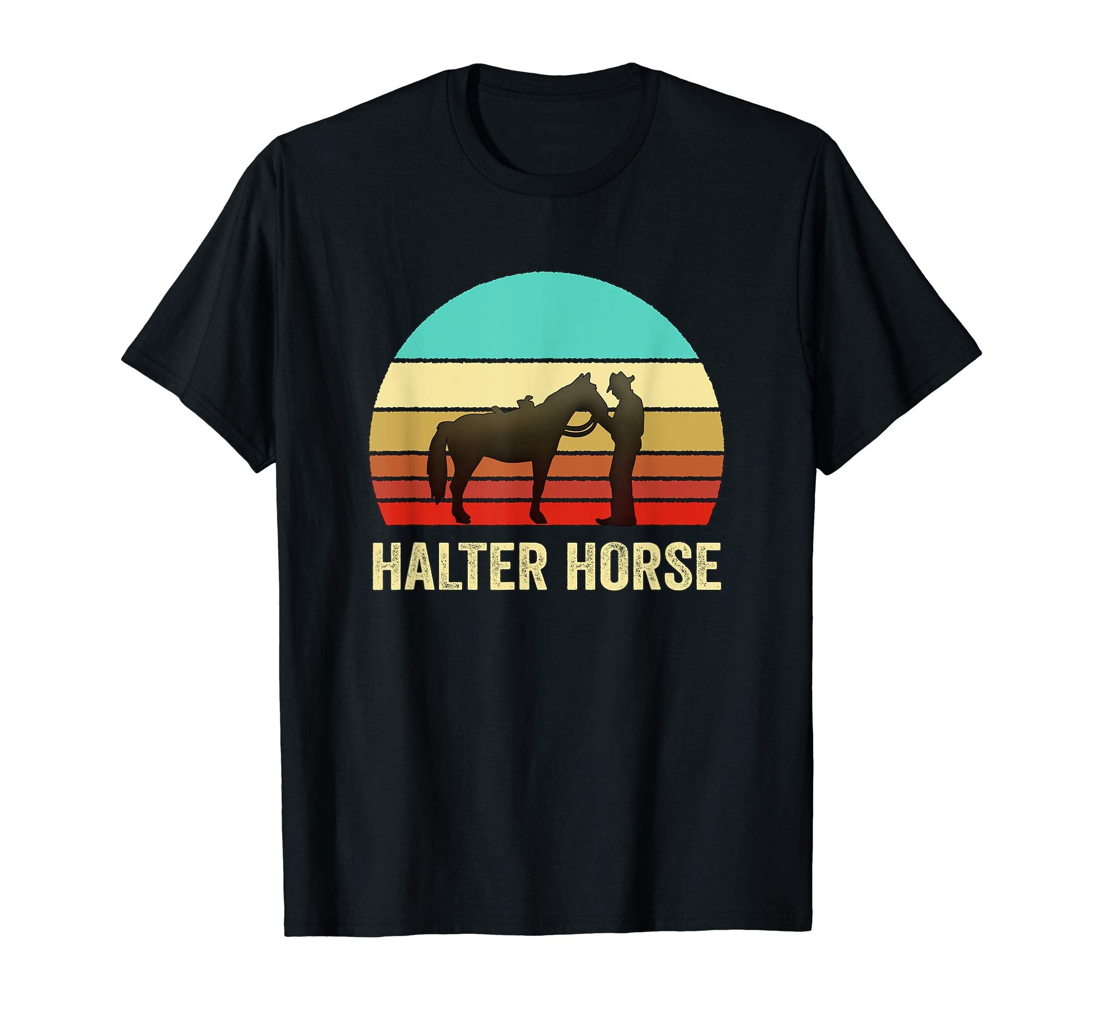 Sunset Halter Horse T-Shirt - Unique Graphic Men Women - T-Shirt, Sweatshirt, Hoodie