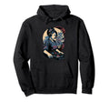 Geisha Dj Edm Japanese Kimono Vaporwave Hoodie - Trendy Graphic Unisex - T-Shirt, Sweatshirt, Hoodie