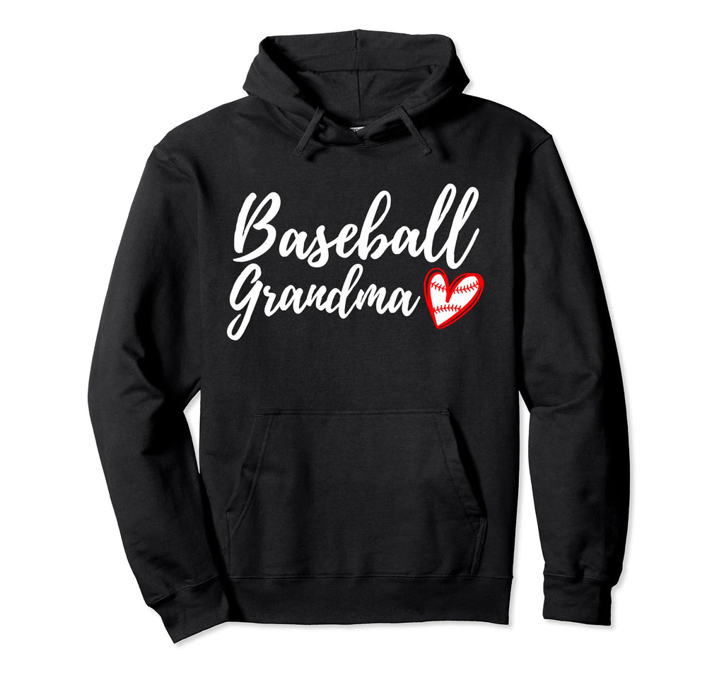 Baseball Grandma Heart Matching Hoodie - Custom Art Print for Adults - T-Shirt, Sweatshirt, Hoodie