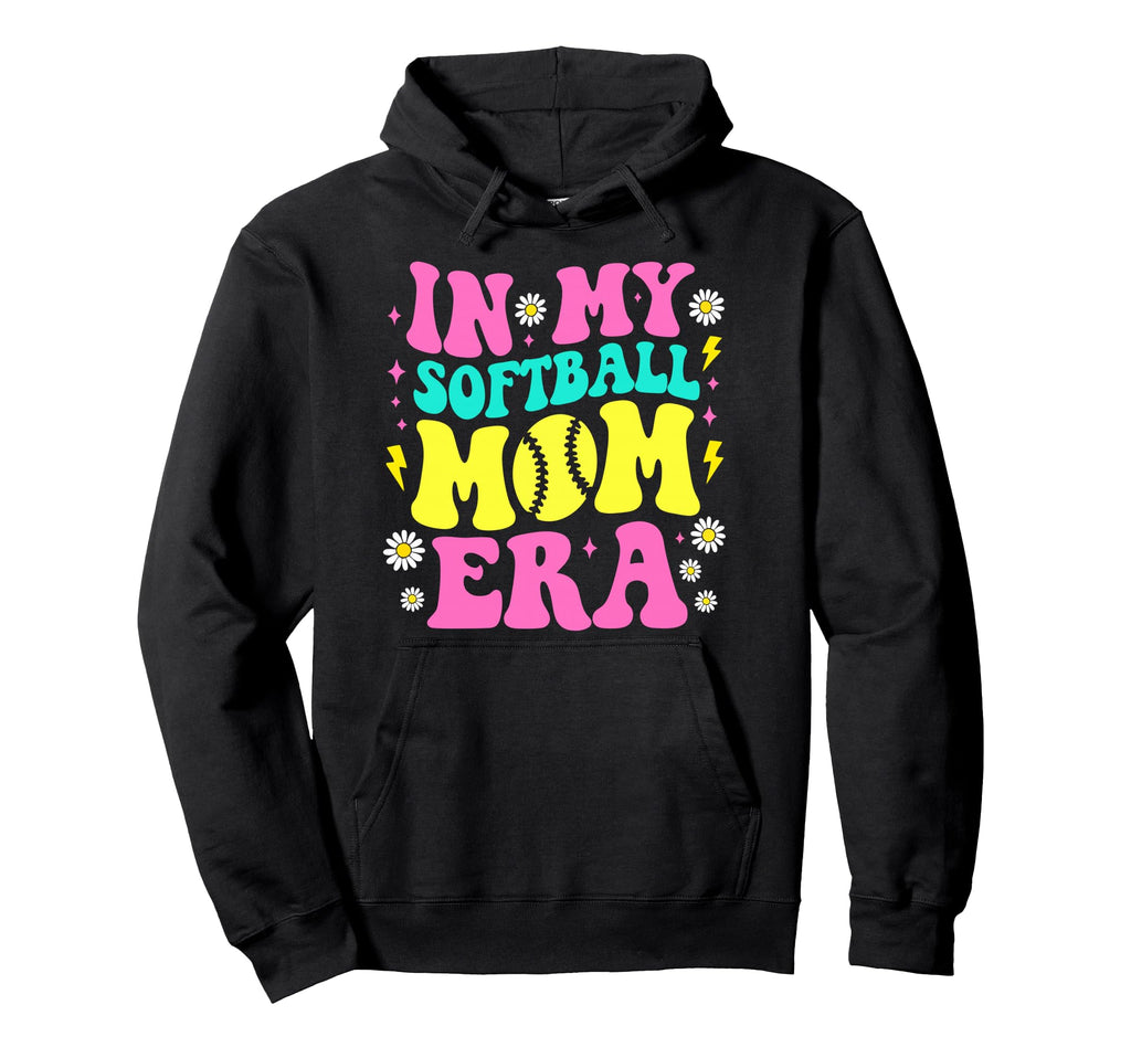 My Softball Mom Era Softball Mama Hoodie - Casual Everyday Wear Unisex - T-Shirt, Sweatshirt, Hoodie