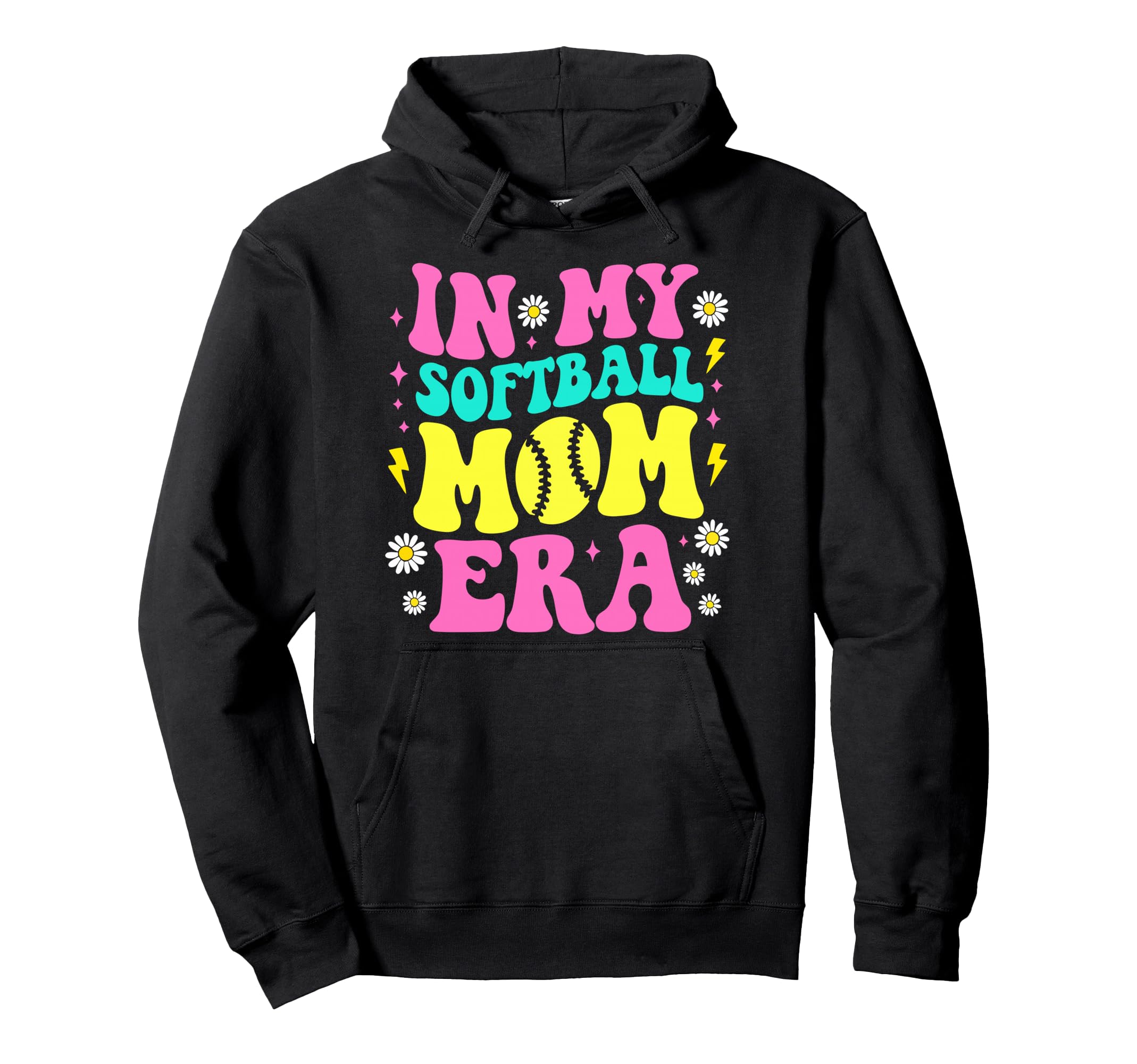 My Softball Mom Era Softball Mama Hoodie - Casual Everyday Wear Unisex - T-Shirt, Sweatshirt, Hoodie