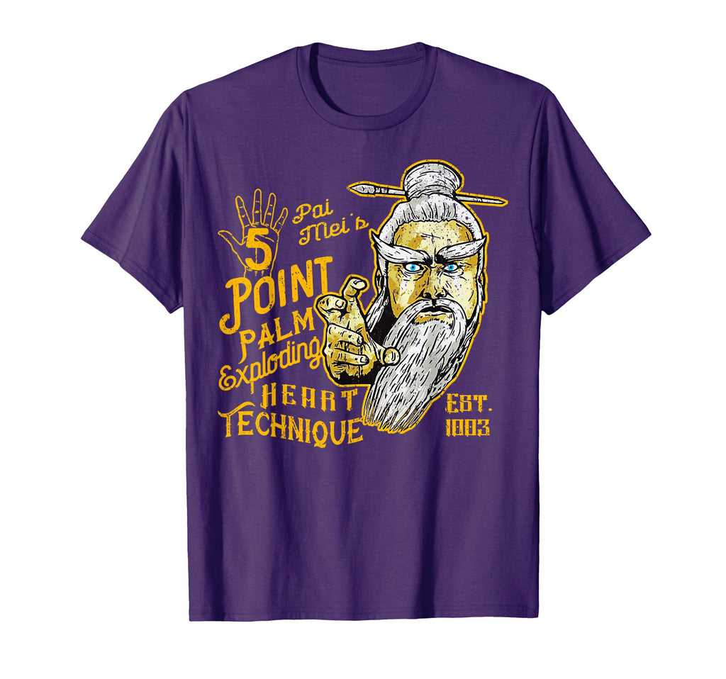 Pai Mei 5 Point Palm Exploding Heart T-Shirt - Novelty Apparel Men Women - T-Shirt, Sweatshirt, Hoodie