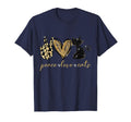 Funny Peace Love Black Cat Gift T-Shirt - Aesthetic Graphic Unisex - T-Shirt, Sweatshirt, Hoodie