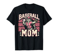 Womens Baseball Mom Mama Mothers T-Shirt - Aesthetic Graphic for Adults - T-Shirt, Sweatshirt, Hoodie