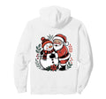 Snowman Santa Winter Boho Floral Hoodie - Trendy Graphic Men Women - T-Shirt, Sweatshirt, Hoodie