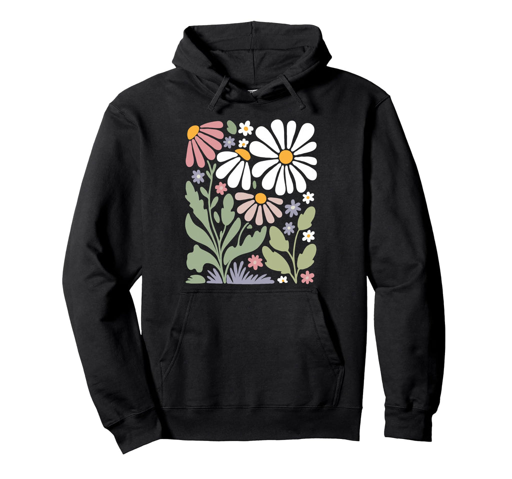 Wildflowers Flowers Pattern Summer Spring Hoodie - Unique Graphic Unisex - T-Shirt, Sweatshirt, Hoodie