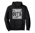Straight Outta Iceland Distressed Hoodie - Novelty Apparel Men Women - T-Shirt, Sweatshirt, Hoodie