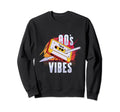 80S Vibes Cassette Tape Sweatshirt - Graphic Print for Adults - T-Shirt, Sweatshirt, Hoodie