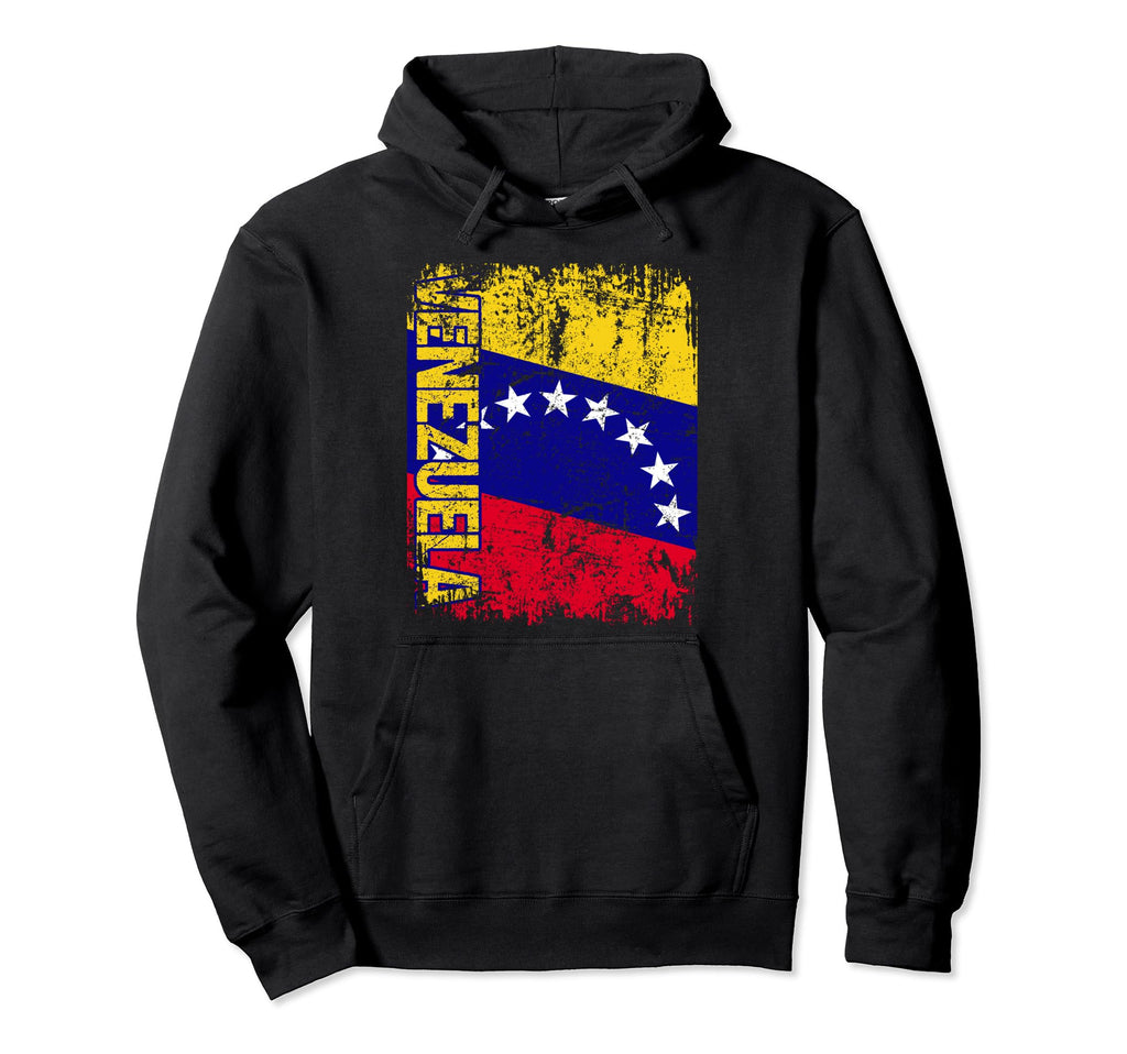 Venezuela Flag Distressed Venezuela Hoodie - Streetwear Style for Adults - T-Shirt, Sweatshirt, Hoodie