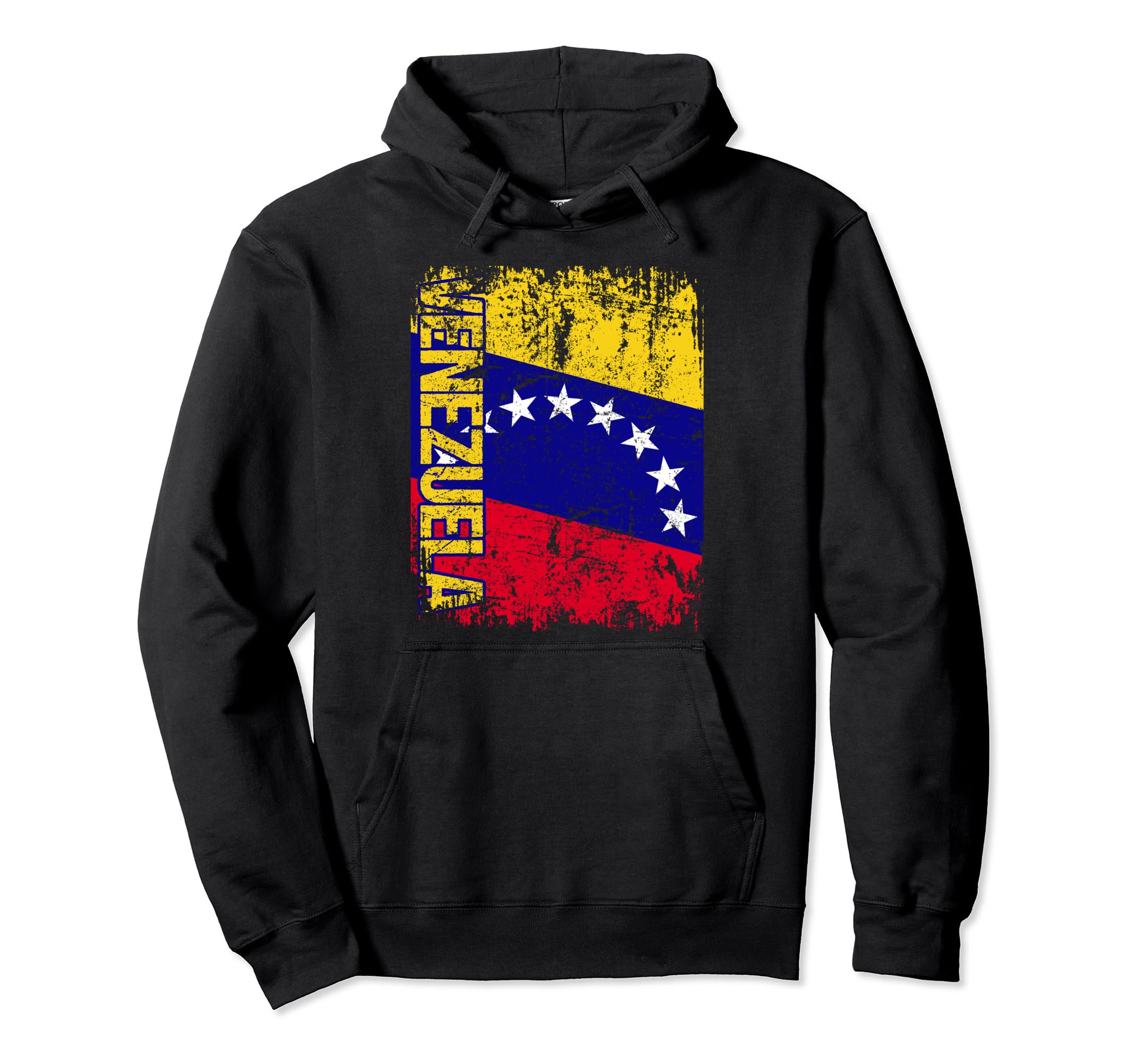 Venezuela Flag Distressed Venezuela Hoodie - Streetwear Style for Adults - T-Shirt, Sweatshirt, Hoodie