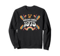 Groovy Since 1975 Birthday Flower Sweatshirt - Unique Graphic for Adults - T-Shirt, Sweatshirt, Hoodie