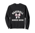 Coquette Baseball Bonus Mom Bow Sweatshirt - Casual Everyday Wear Unisex - T-Shirt, Sweatshirt, Hoodie