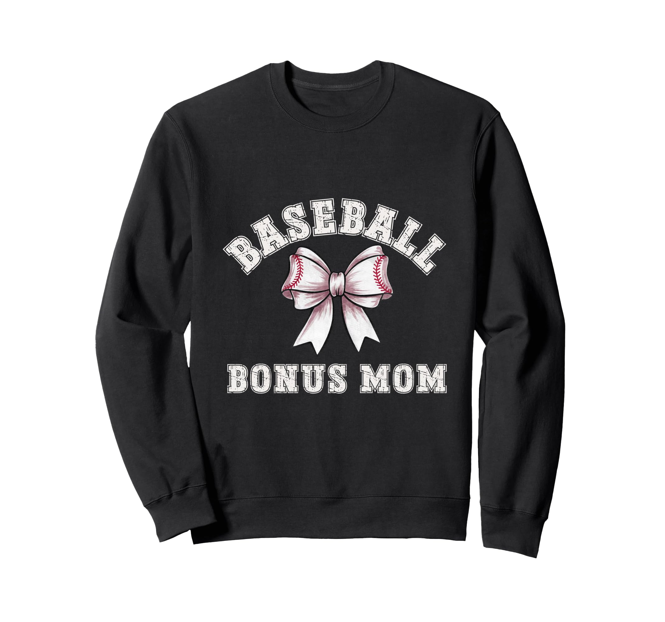 Coquette Baseball Bonus Mom Bow Sweatshirt - Casual Everyday Wear Unisex - T-Shirt, Sweatshirt, Hoodie