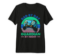 Dad Day Guardian Night Gamer Dad Tri T-Shirt - Trendy Graphic for Adults - T-Shirt, Sweatshirt, Hoodie