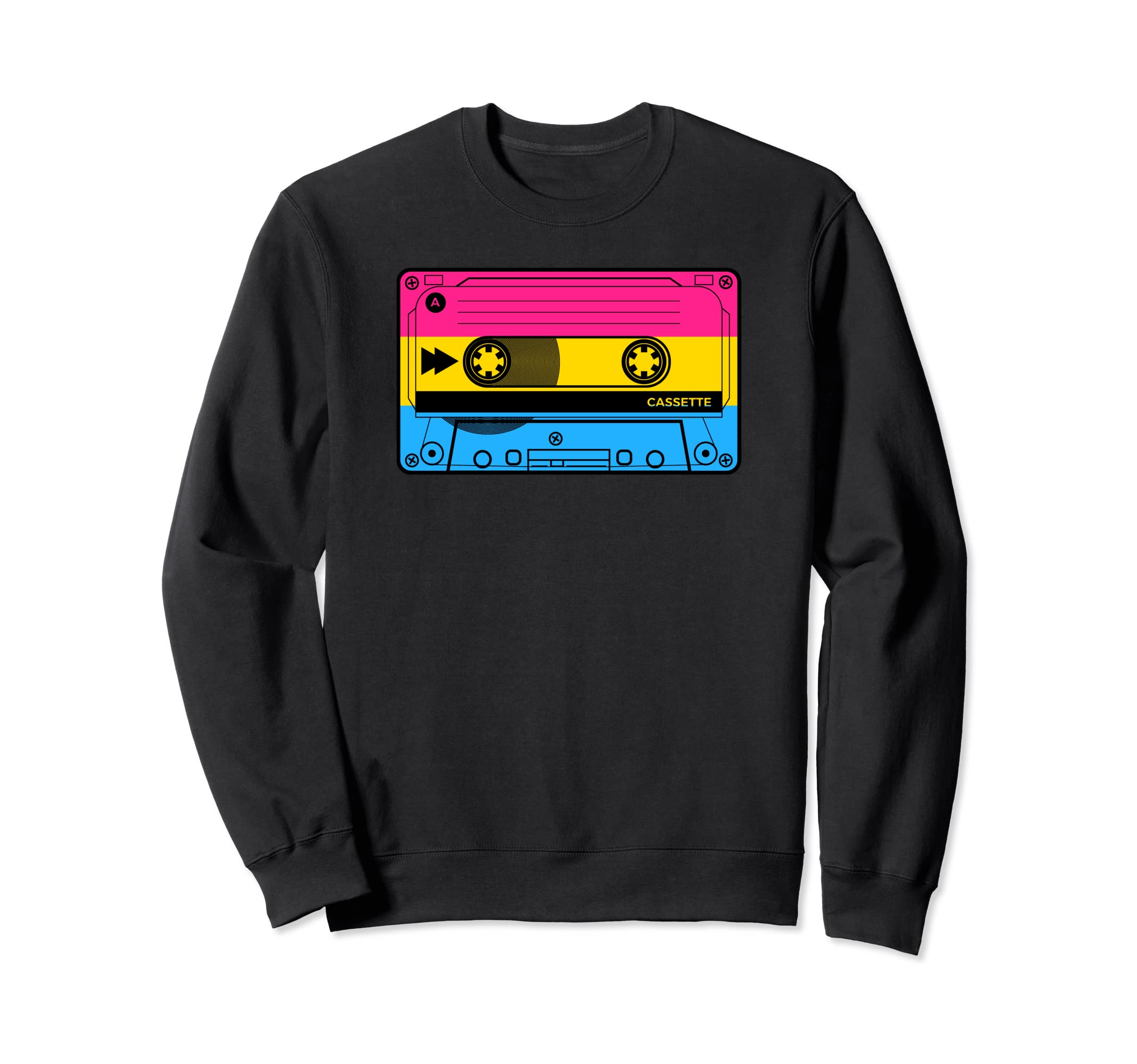 80S 90S Cassette Tape Pansexual Sweatshirt - Aesthetic Graphic Men Women - T-Shirt, Sweatshirt, Hoodie