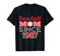 Baseball Mom Since 1987 T-Shirt - Streetwear Style for Adults - T-Shirt, Sweatshirt, Hoodie