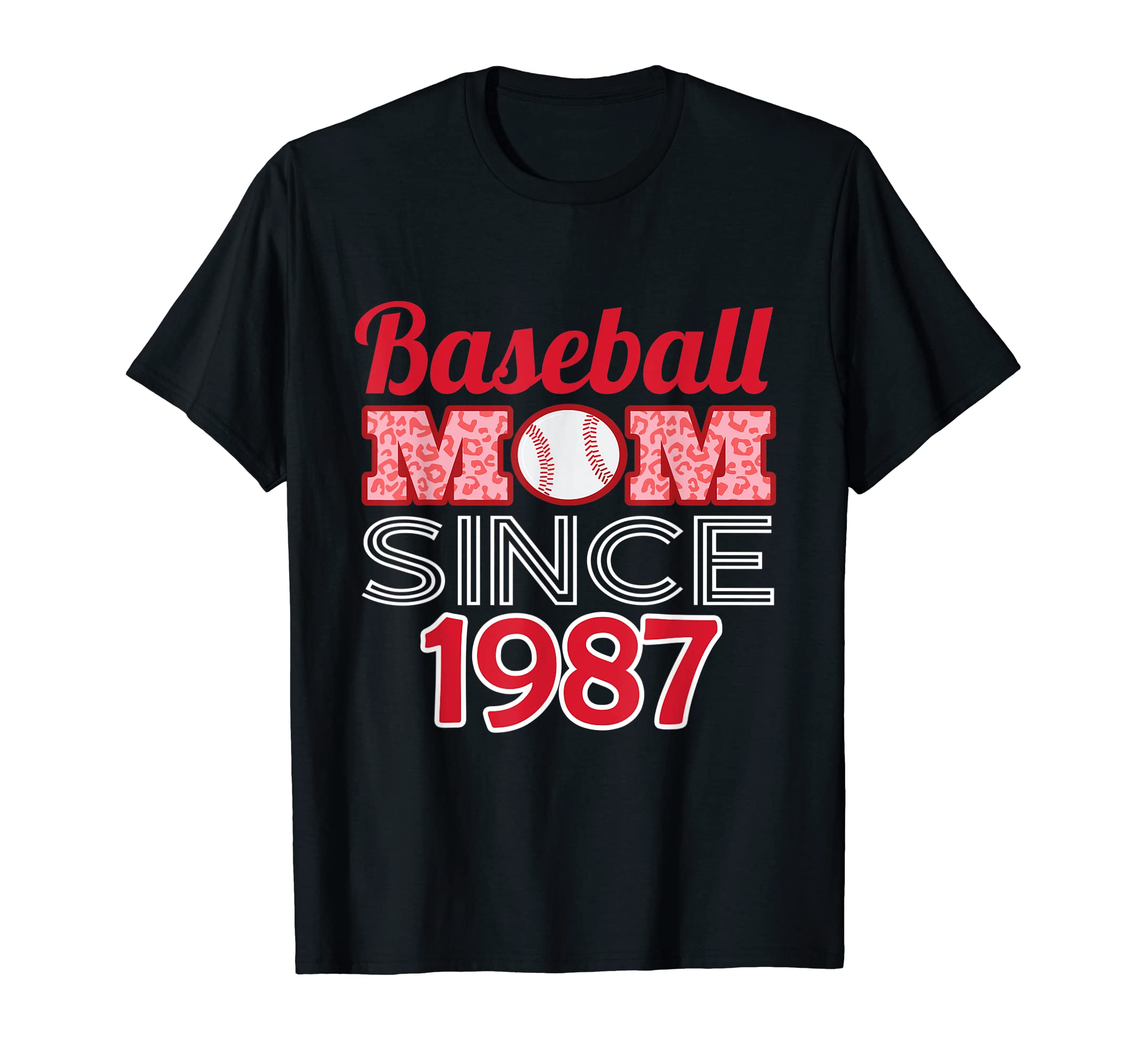 Baseball Mom Since 1987 T-Shirt - Streetwear Style for Adults - T-Shirt, Sweatshirt, Hoodie