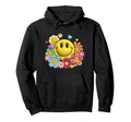 Smile Face Flower Power Happy Face Hoodie - Streetwear Style Men Women - T-Shirt, Sweatshirt, Hoodie