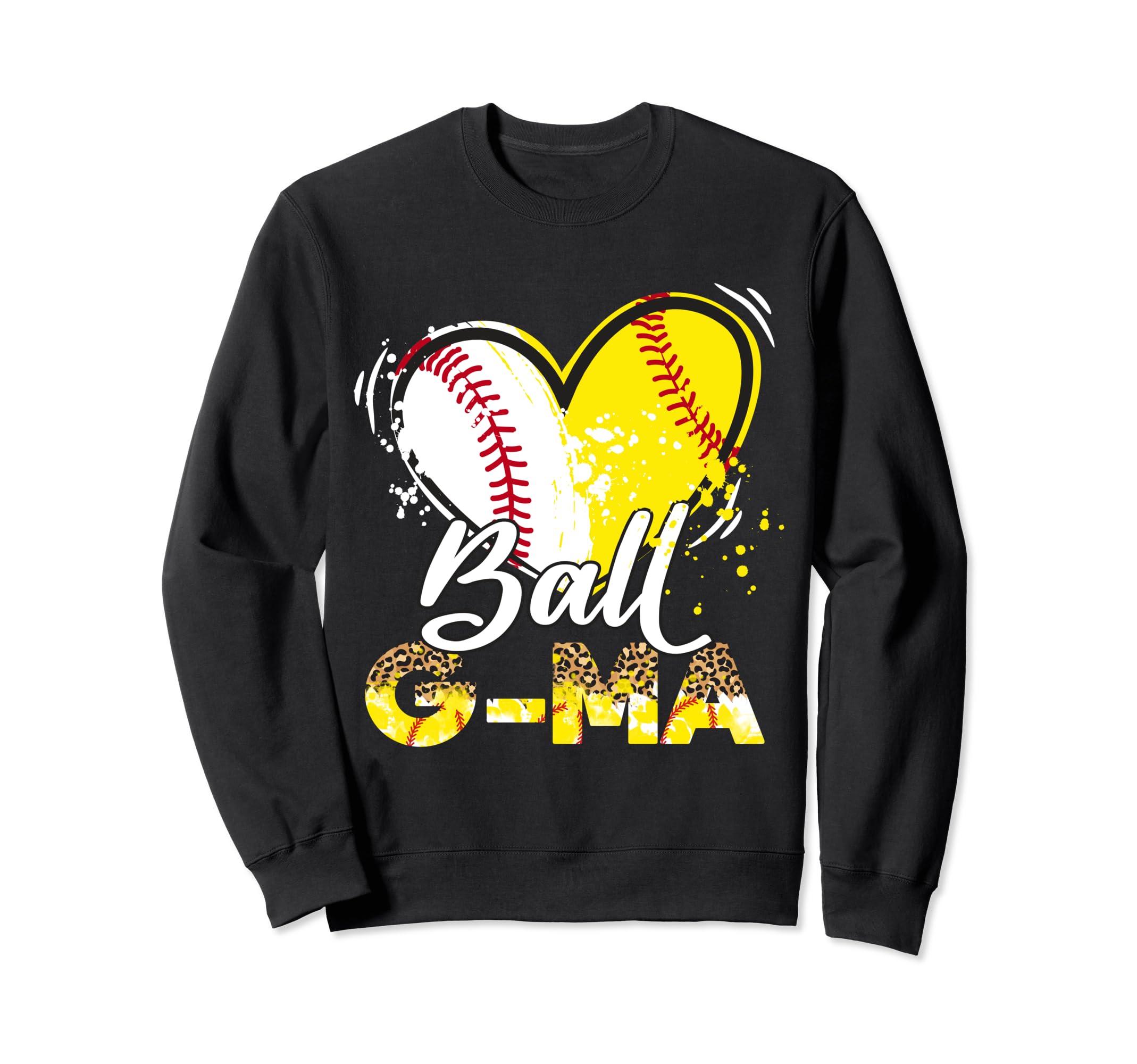 G Ma Both Baseball Softball Sport Sweatshirt - Novelty Apparel for Adults - T-Shirt, Sweatshirt, Hoodie