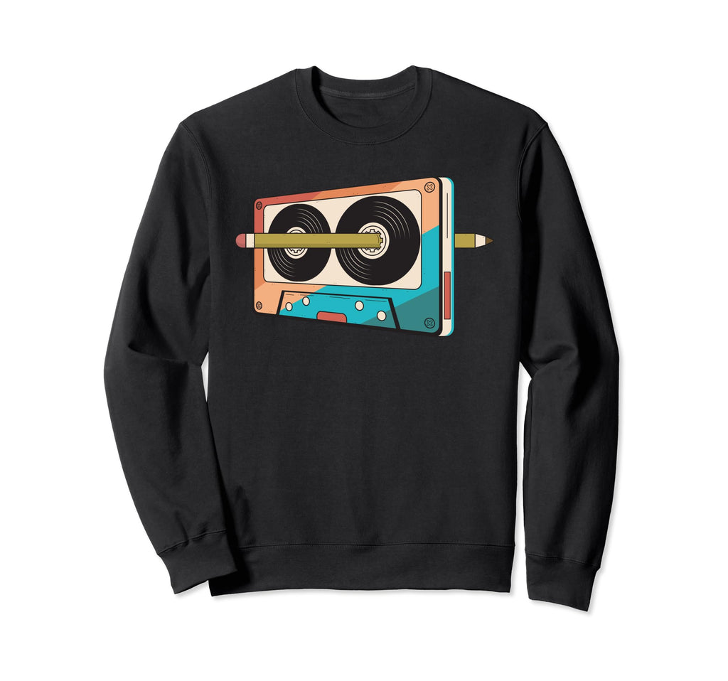 80S 90S Cassette Tape 1980S Sweatshirt - Aesthetic Graphic for Adults - T-Shirt, Sweatshirt, Hoodie