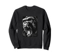Gorilla Kong Ape Gym Fitness Sweatshirt - Unique Graphic Men Women - T-Shirt, Sweatshirt, Hoodie