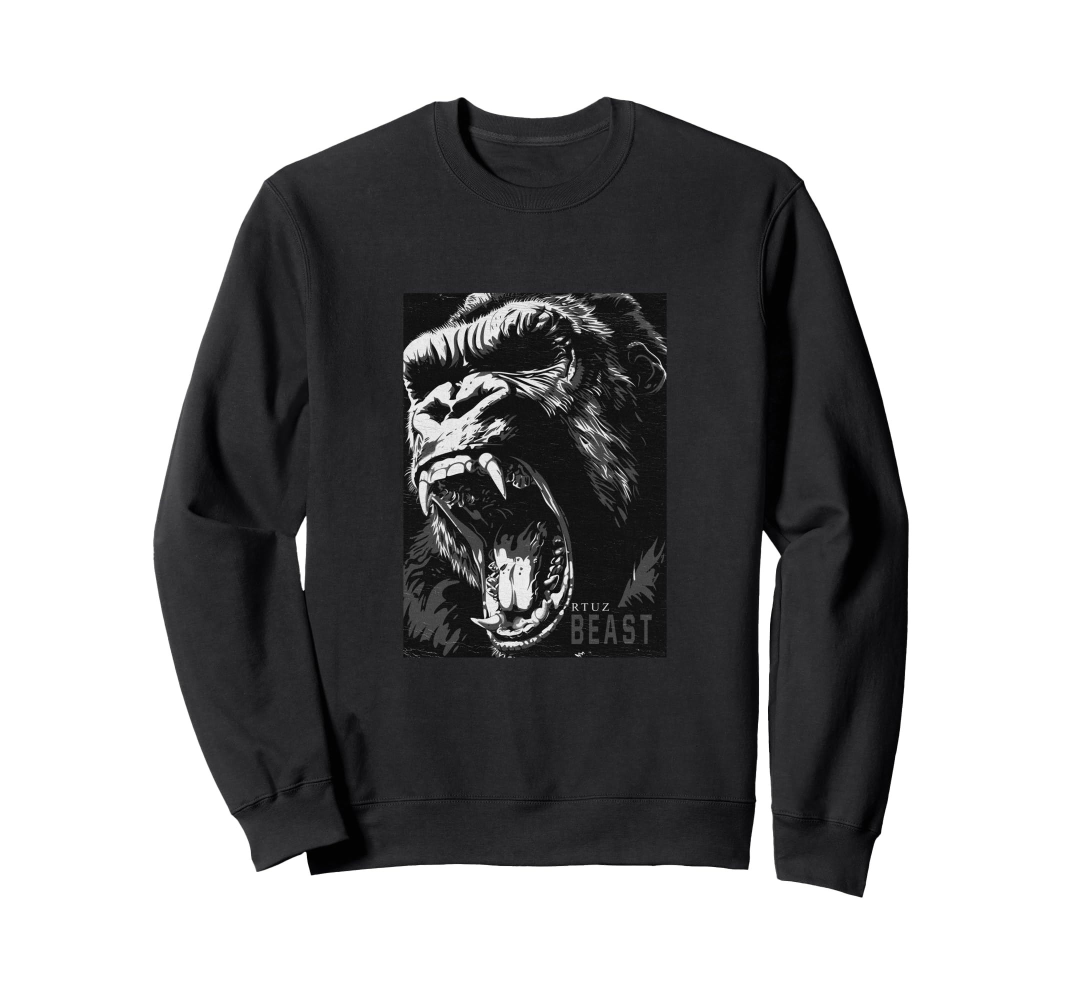 Gorilla Kong Ape Gym Fitness Sweatshirt - Unique Graphic Men Women - T-Shirt, Sweatshirt, Hoodie