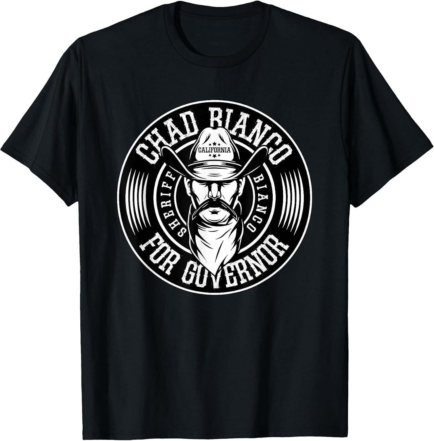 Sheriff Chad Bianco for California Governor 2026 - Adult & Kids T-Shirts, Sweatshirts & Hoodies apparel design preview 1