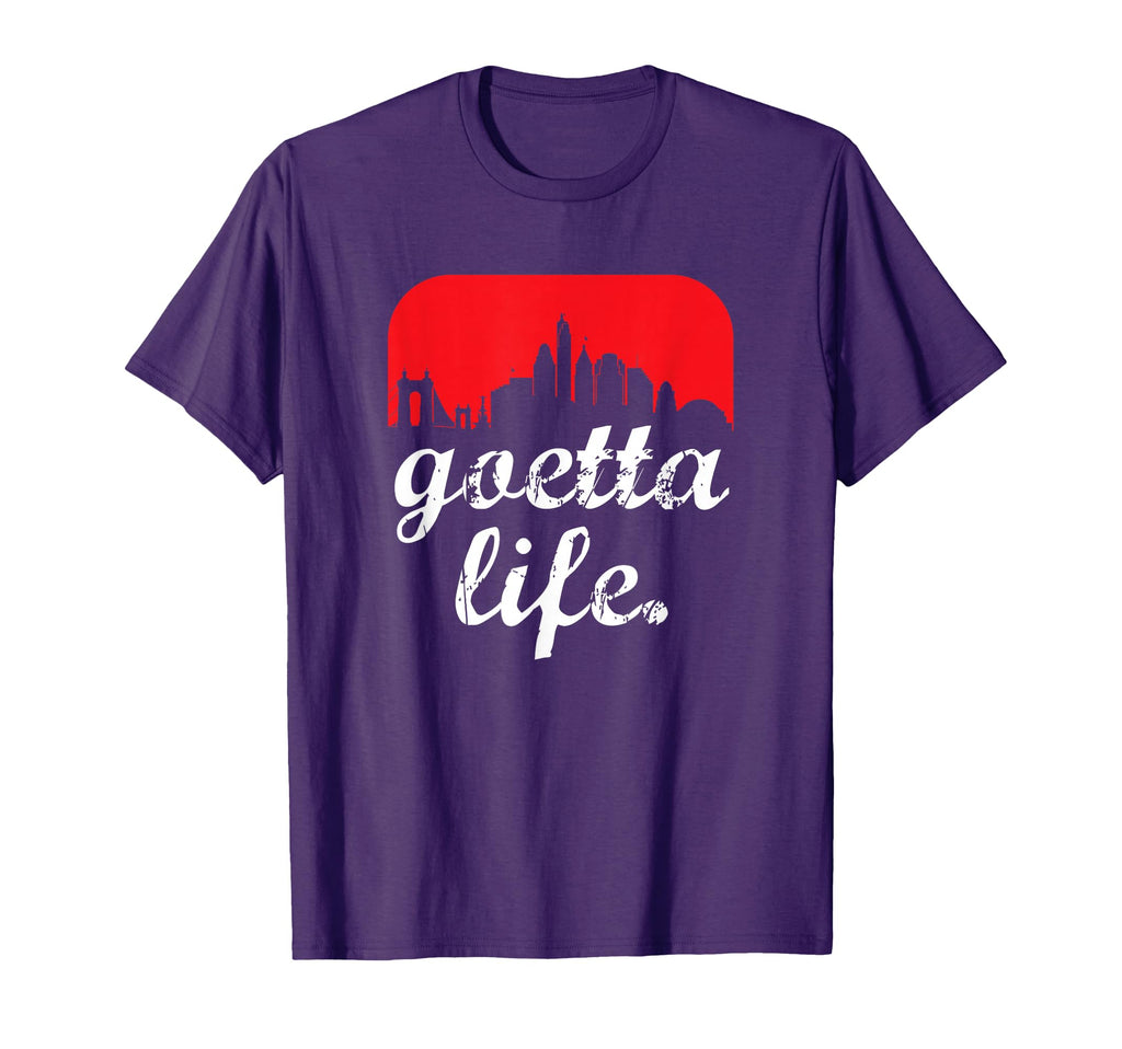 Goetta Life Cincinnati Skyline Funny T-Shirt - Unique Graphic Unisex - T-Shirt, Sweatshirt, Hoodie