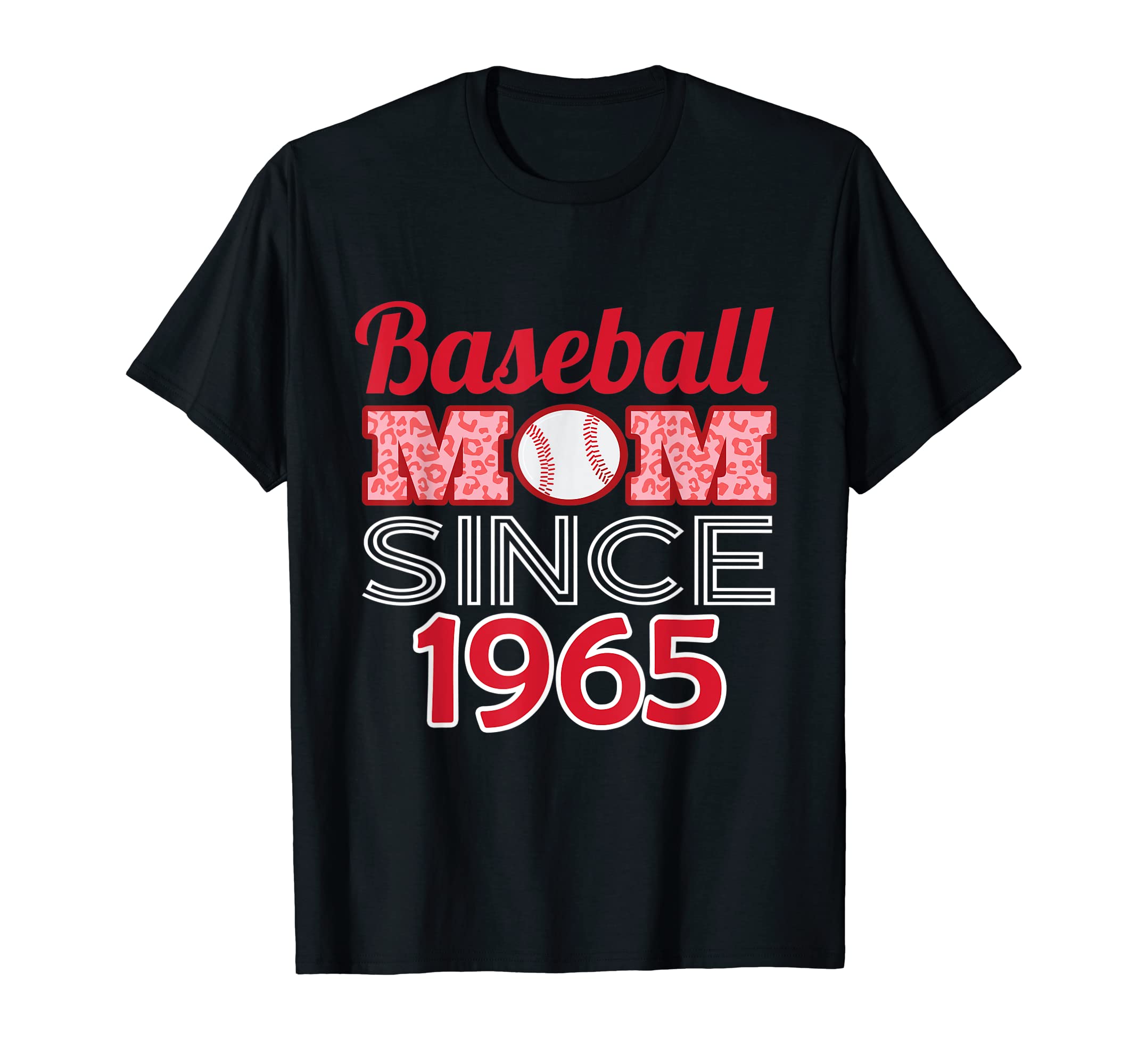 Baseball Mom Since 1965 T-Shirt - Trendy Graphic for Adults - T-Shirt, Sweatshirt, Hoodie