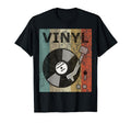 Vinyl Record Turntable Player Distressed T-Shirt - Graphic Print Unisex - T-Shirt, Sweatshirt, Hoodie