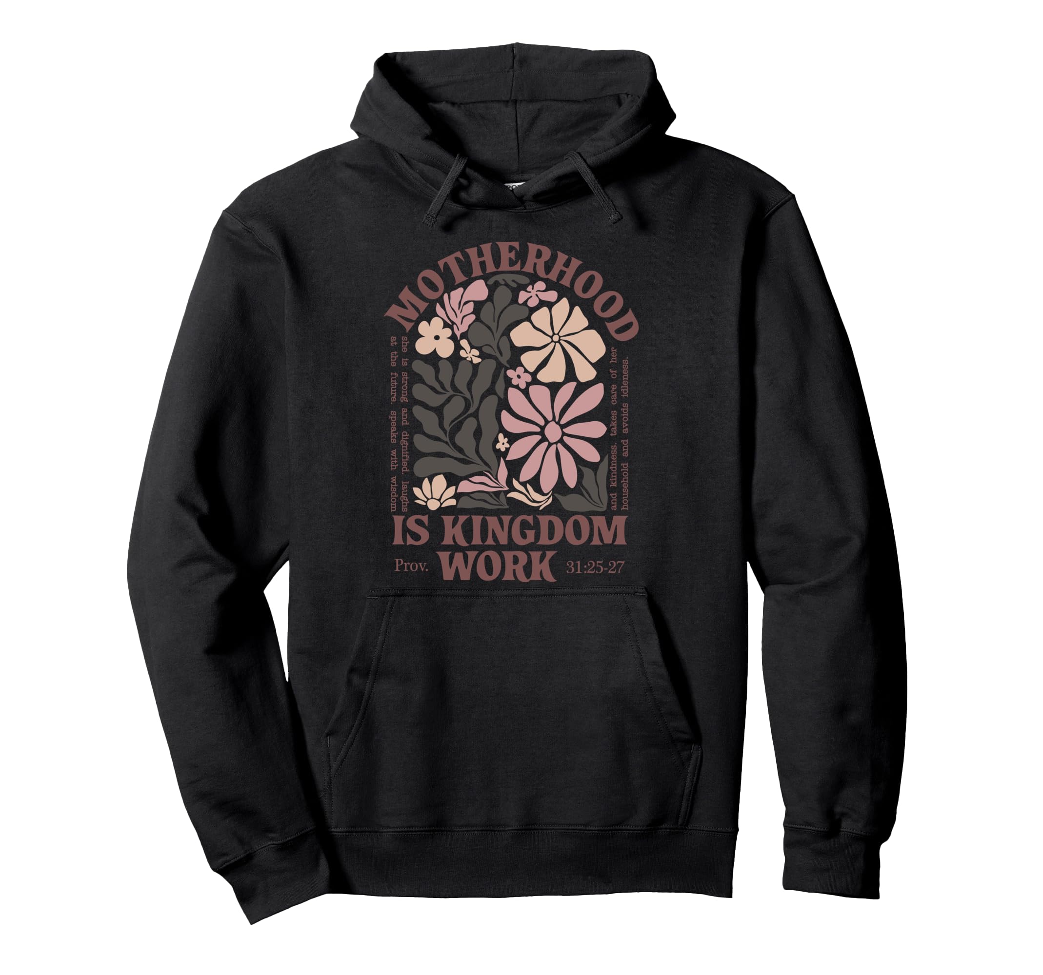 Motherhood Is Kingdom Work Boho Hoodie - Casual Everyday Wear Unisex - T-Shirt, Sweatshirt, Hoodie