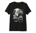 Beaver 90S Aesthetic Y2K Beaver Moon Tri T-Shirt - Trendy Graphic Unisex - T-Shirt, Sweatshirt, Hoodie