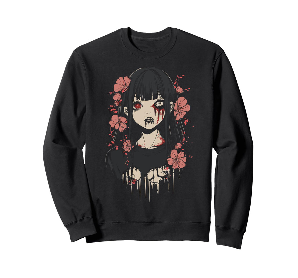 Anime Horror Aesthetic Soft Grunge Sweatshirt - Streetwear Style Unisex - T-Shirt, Sweatshirt, Hoodie