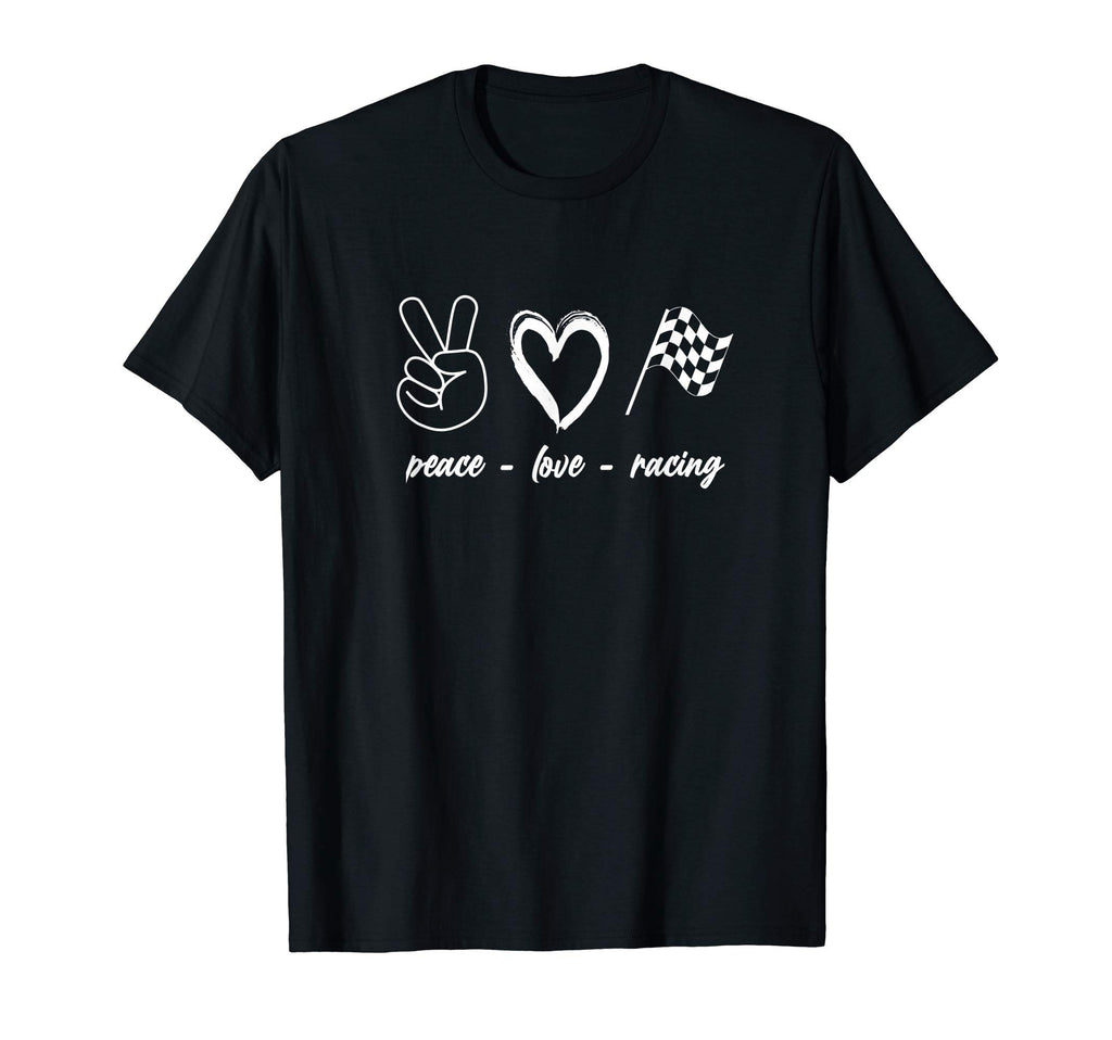 Car Racing Checkered Flag Race Peace T-Shirt - Streetwear Style for Adults - T-Shirt, Sweatshirt, Hoodie
