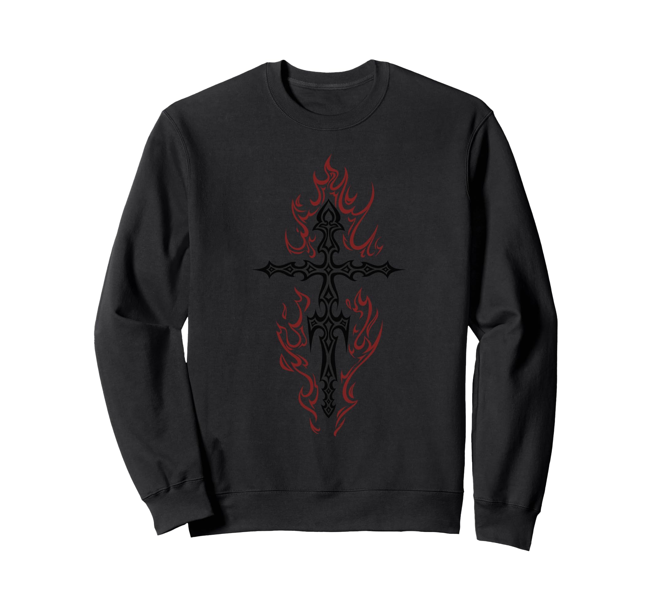 Gothic Cross Mall Y2K Trad Goth Punk Sweatshirt - Graphic Print Men Women - T-Shirt, Sweatshirt, Hoodie