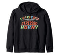 Aesthetic Vaporwave Depressed Stressed T-Shirt - Unique Graphic Unisex - T-Shirt, Sweatshirt, Hoodie